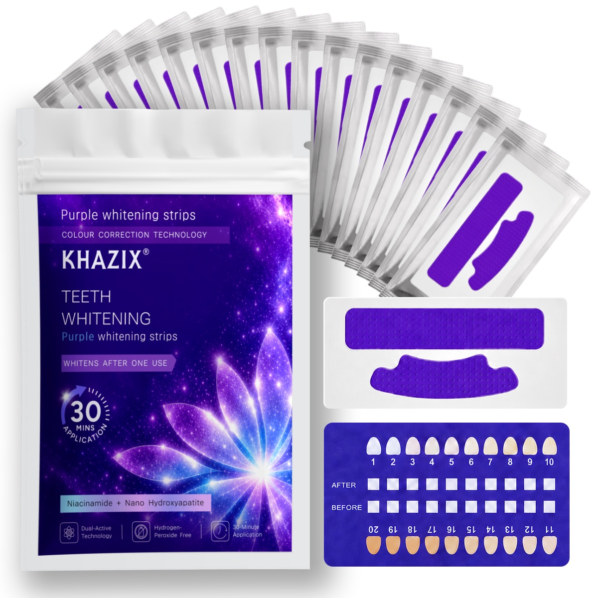 Teeth Whitening Strips Crest - 1/7 pairs Teeth Whitening Strips for