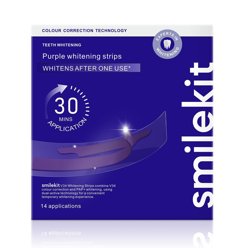 Teeth Whitening Strips Crest - ﻿Smilekit Teeth Whitening Strips Purple V34