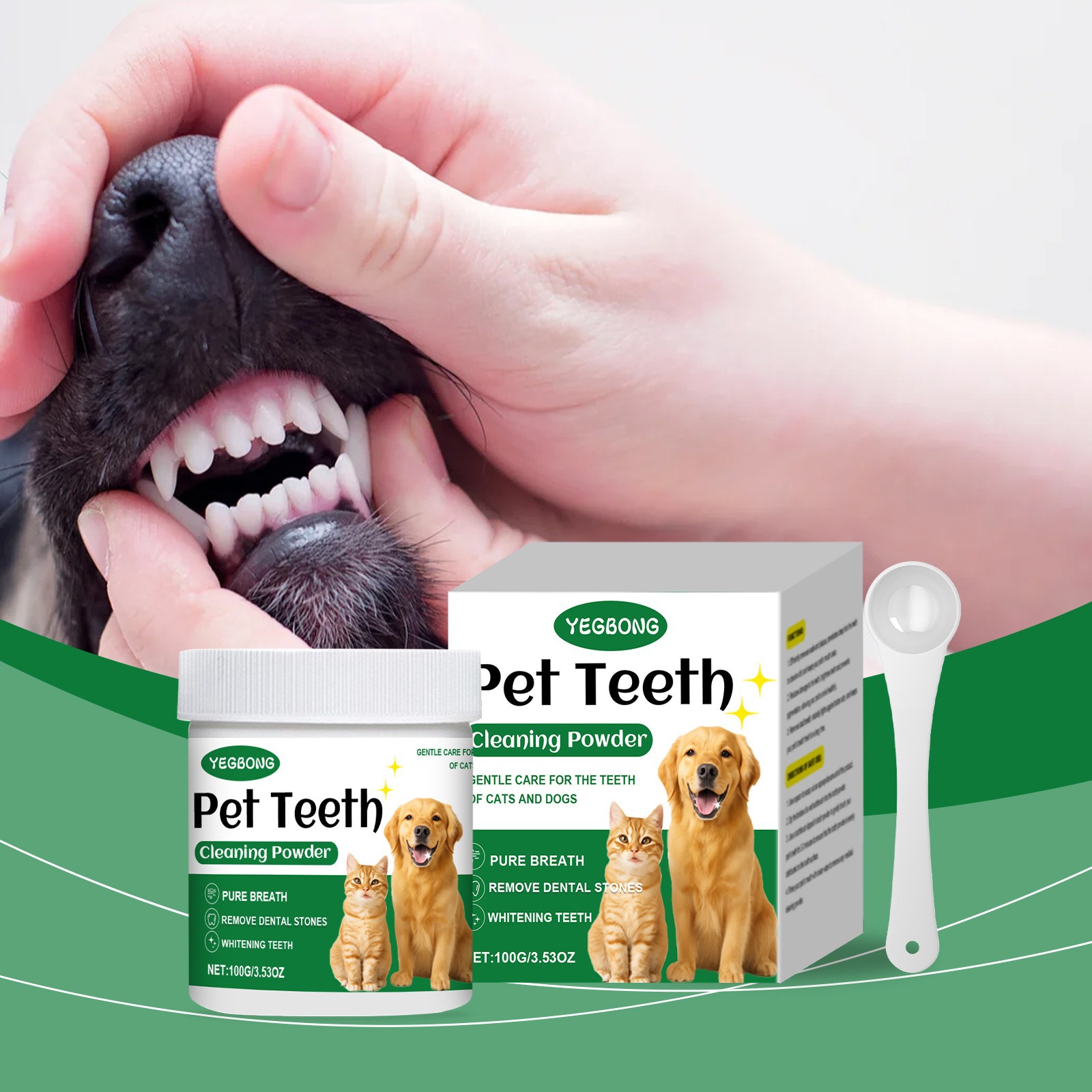 Teeth Whitening Essence - Pet Teeth Cleaning Powder Reduce Dental