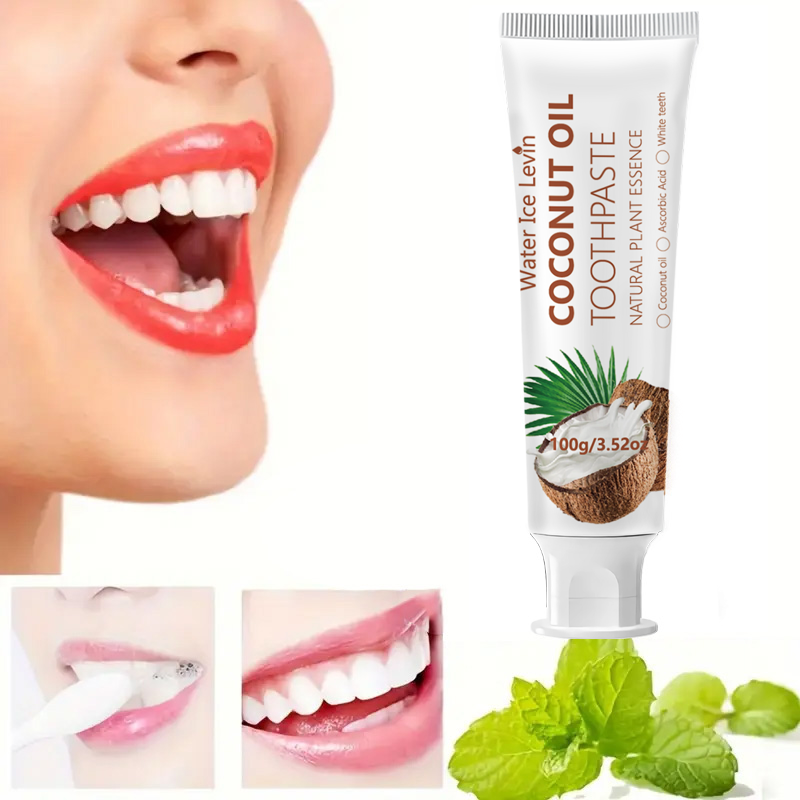 Teeth Whitening Essence - Coconut Oil Toothpaste 100g Natural Plant