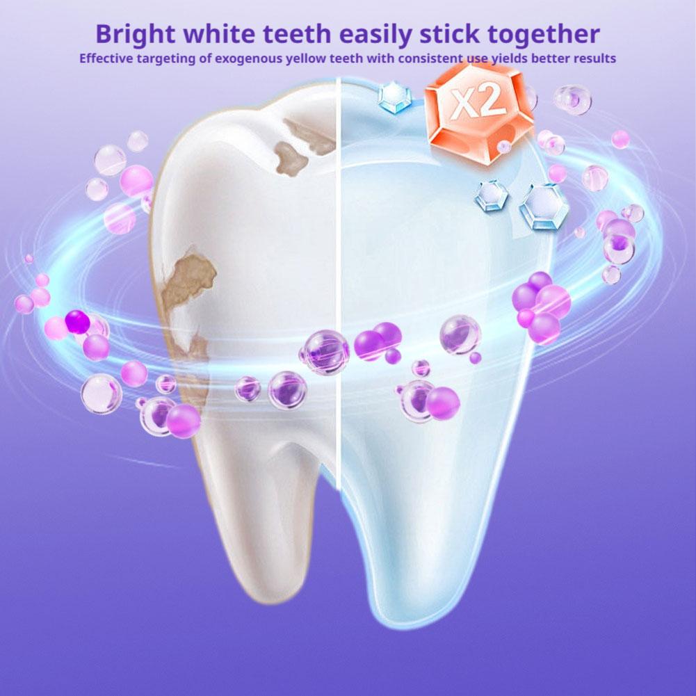 42Pairs V34 Purple Teeth White - Teeth Whitening Strips Crest ulasan dan harga