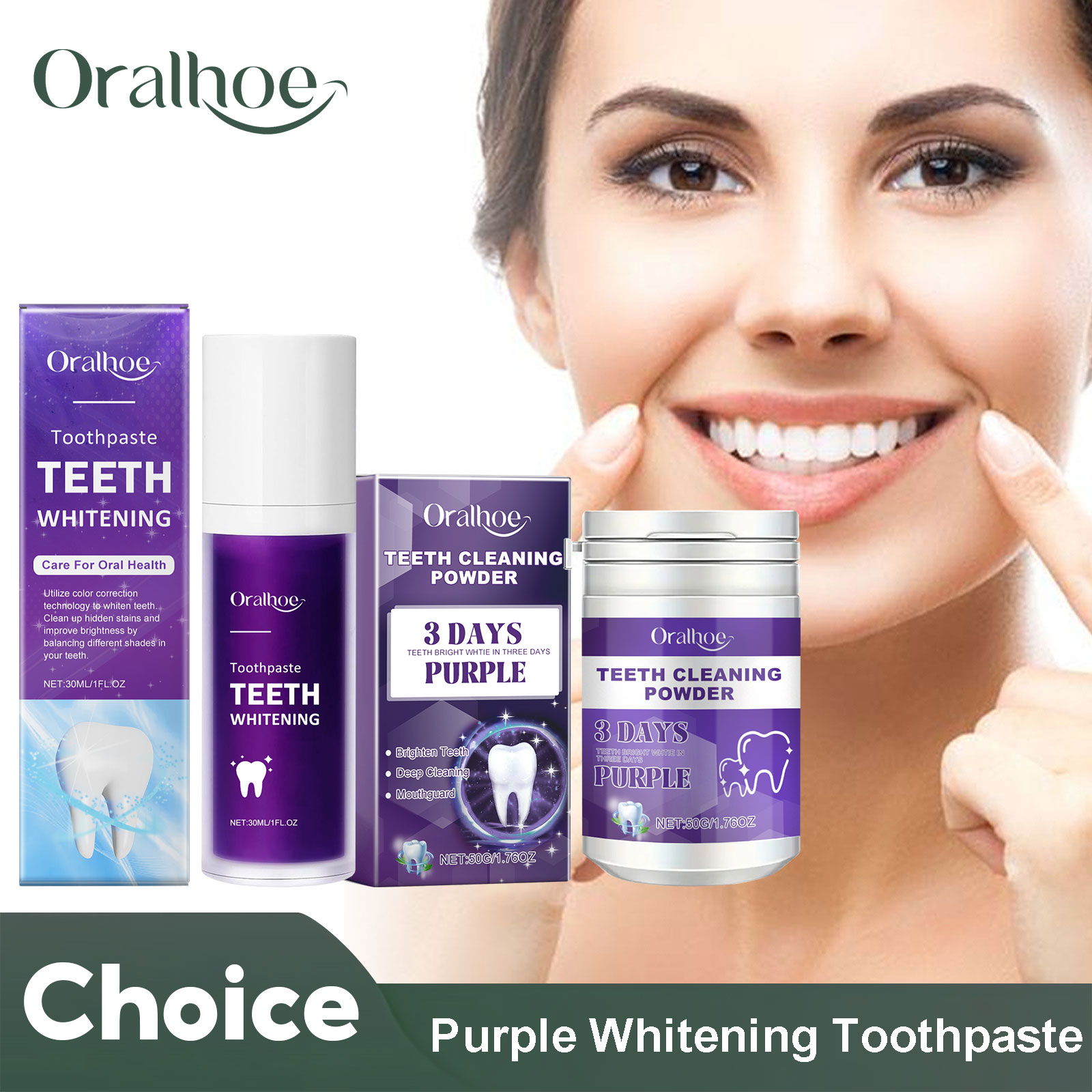 Purple Corrector Teeth Whiteni - Teeth Whitening Essence ulasan dan harga