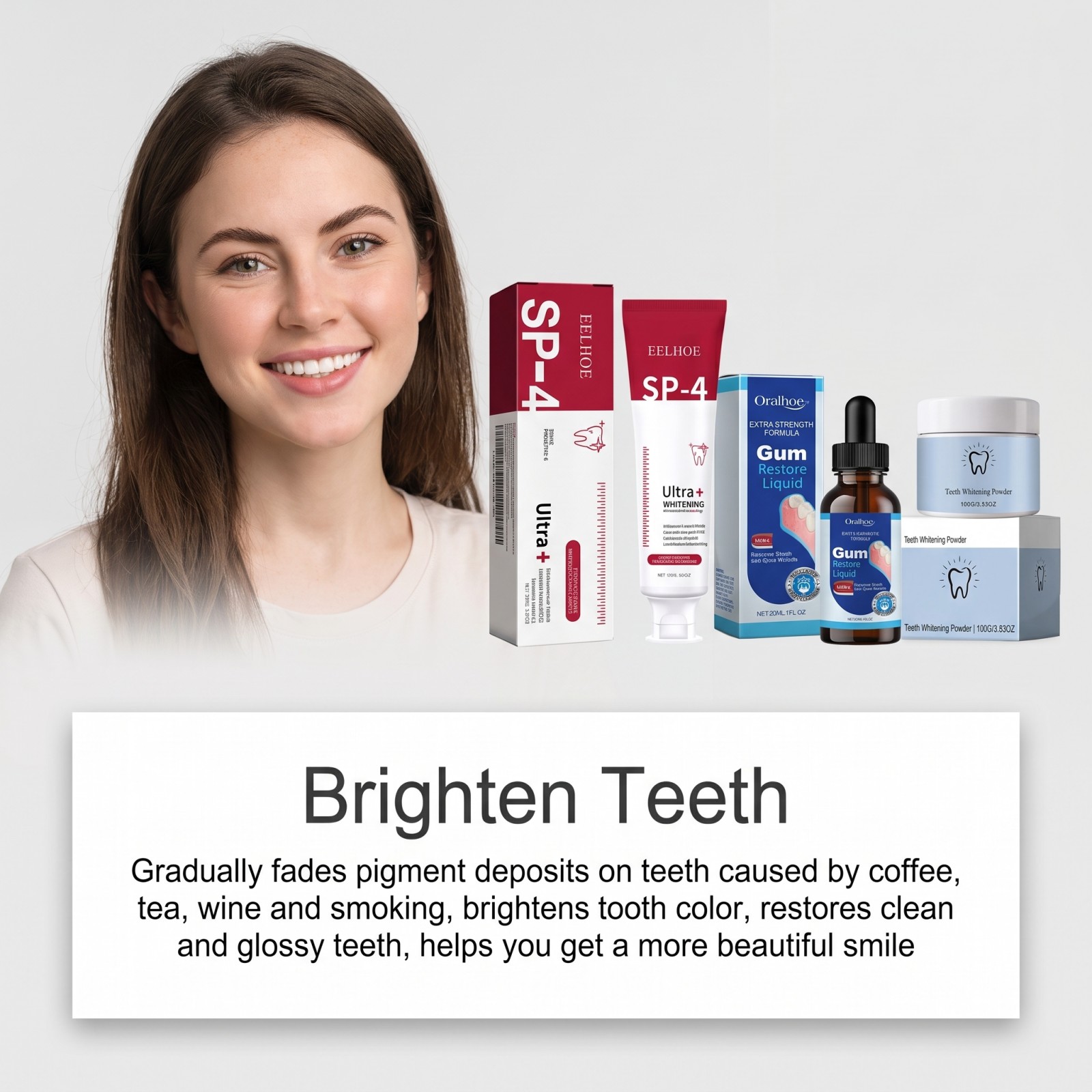 Oral Care Combo Set Whitening  - Teeth Whitening Essence ulasan dan harga
