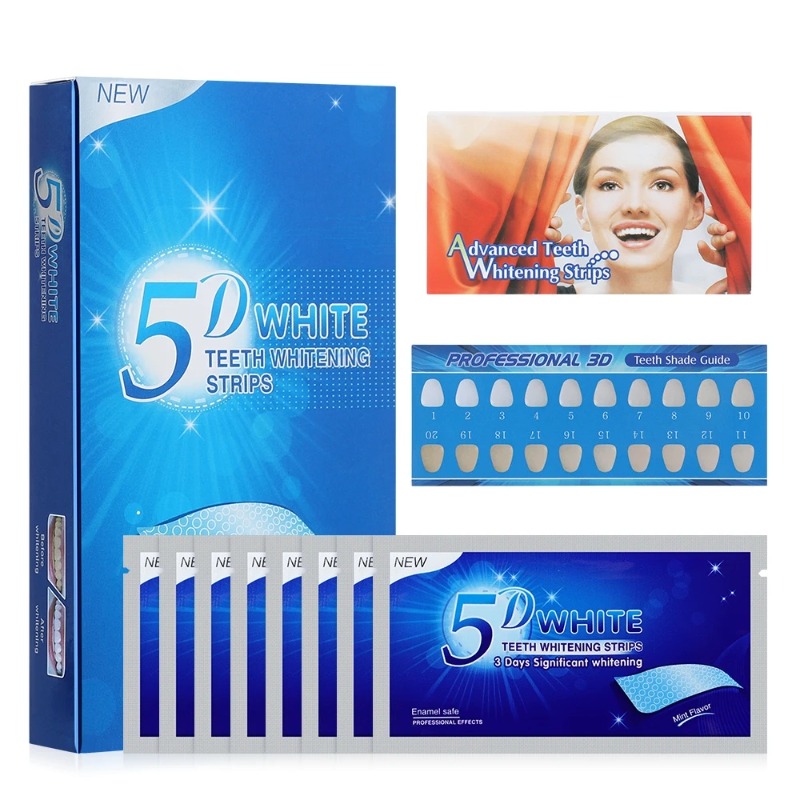 5D Teeth Whitening Strips 56 S - Teeth Whitening Strips Crest ulasan dan harga