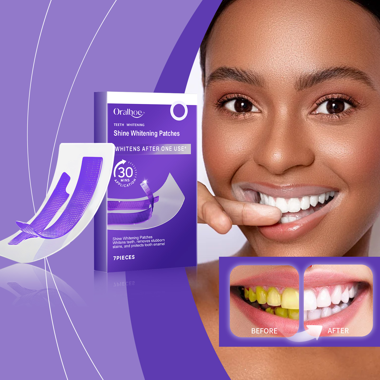 Purple Teeth Whitening Strips  - Teeth Whitening Strips Crest ulasan dan harga