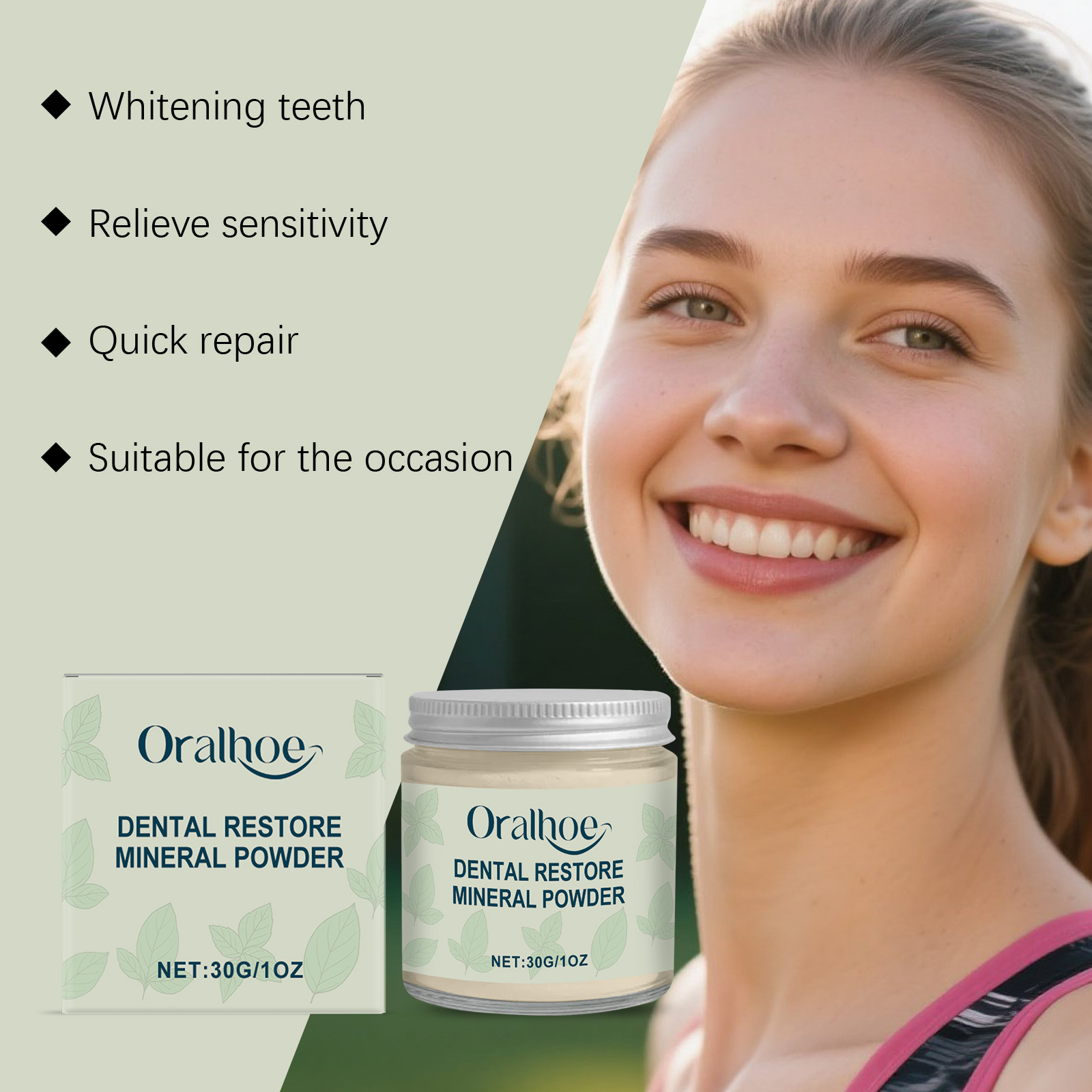 ORALHOE Dental Restore Mineral - Teeth Whitening Or Bleaching ulasan dan harga