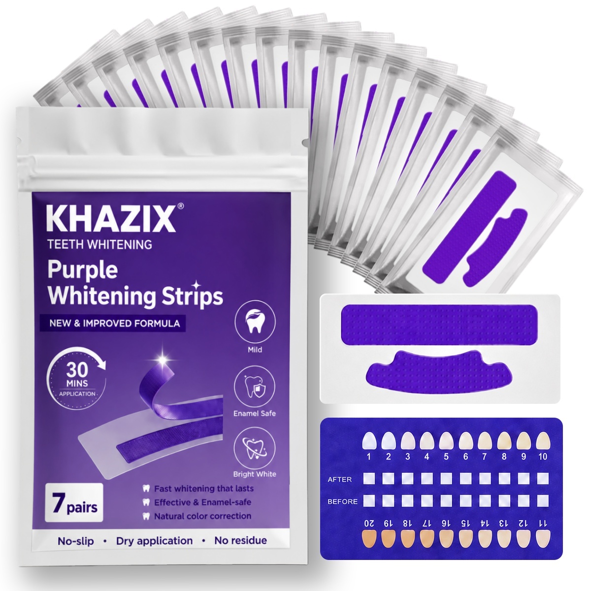 7 pairs Teeth Whitening Strips - Teeth Whitening Strips Crest ulasan dan harga