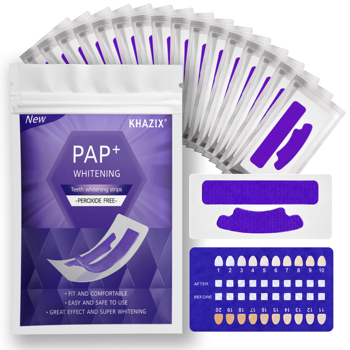 7 pairs Teeth Whitening Strips - Teeth Whitening Strips Crest ulasan dan harga