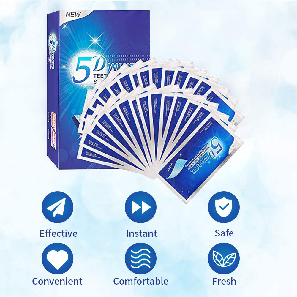 5D White Teeth Whitening Strip - Teeth Whitening Strips Crest ulasan dan harga