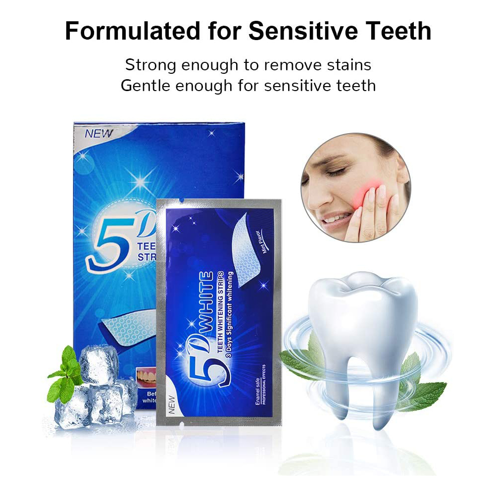5D White Teeth Whitening Strip - Teeth Whitening Strips Crest ulasan dan harga